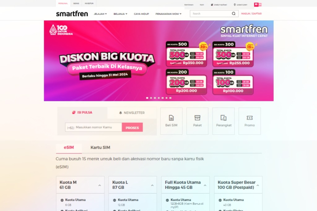 website smartfren